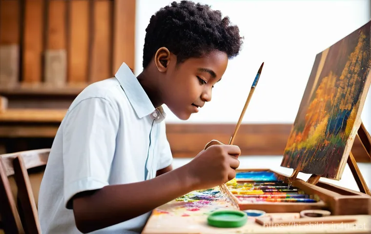 아동심리상담과 ADHD 치료 사례 - **Prompt:** A heartwarming and detailed image depicting a child, around 7-9 years old, fully clothed...