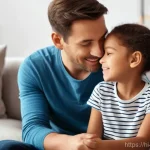 아동심리상담사와 관련된 트렌드 - **Prompt:** A heartwarming scene depicting a supportive parent actively listening to their child. Th...