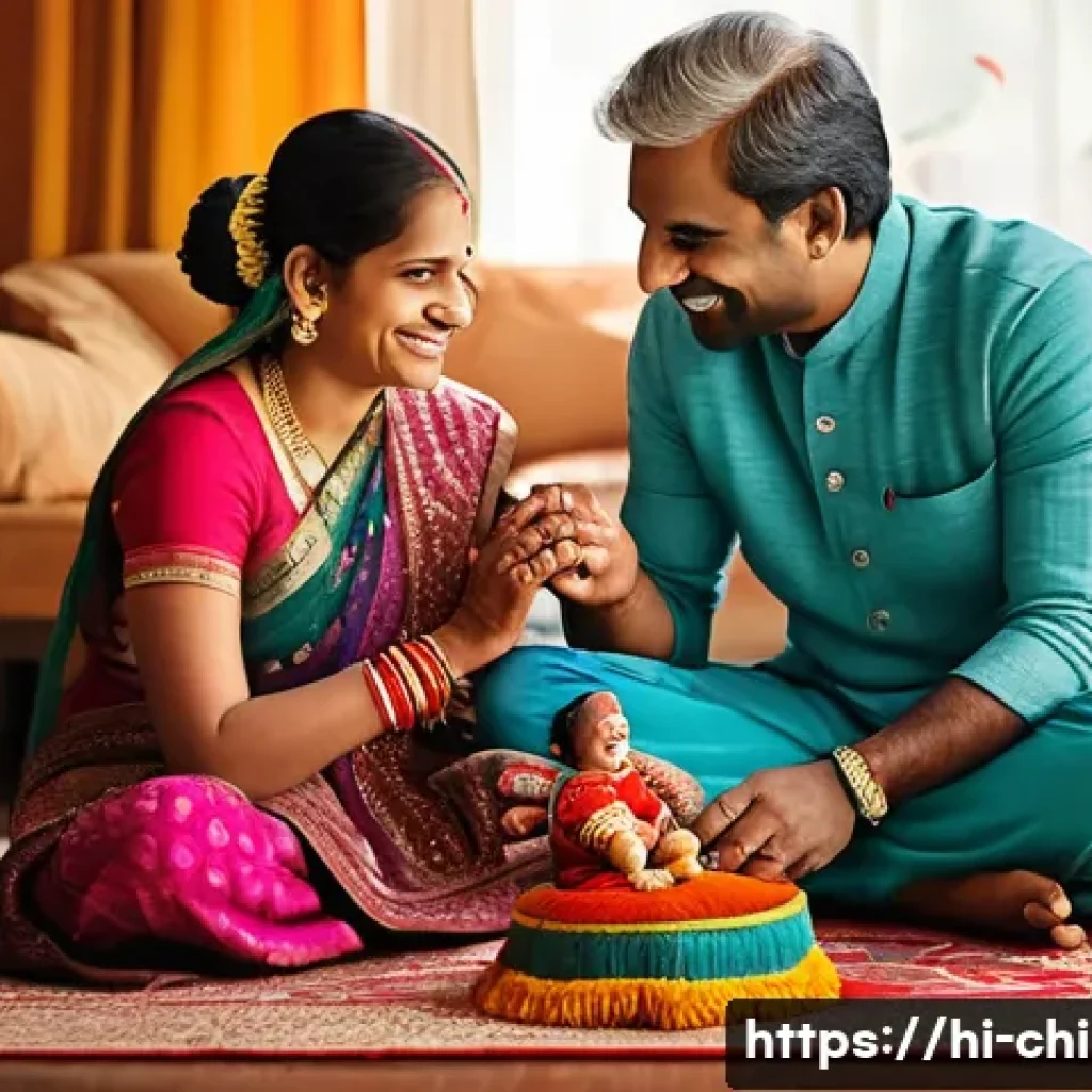 아동심리상담사와 심리검사 도구 활용 - A warm, cozy family living room scene showing an Indian mother and father gently encouraging their y...
