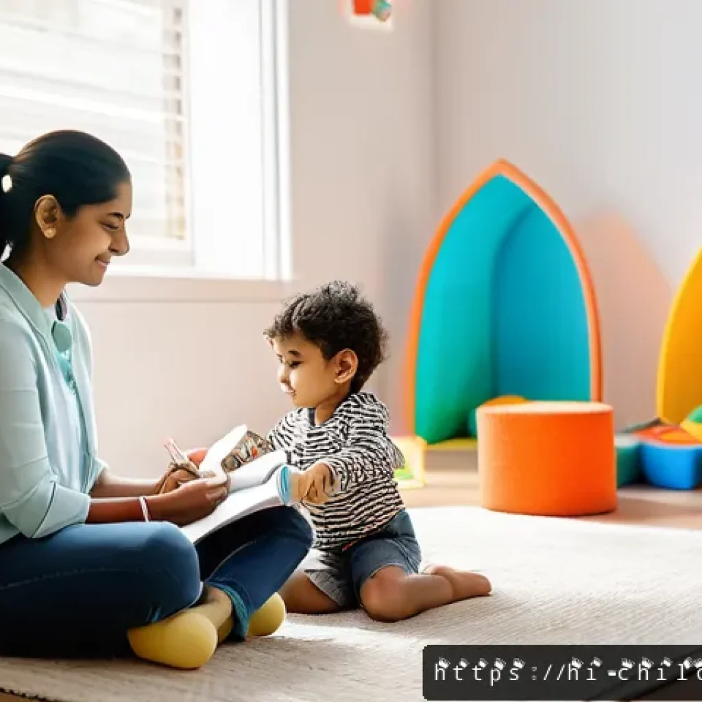 아동심리상담사와 임상심리사의 차이 - A professional child psychologist in a warm, inviting therapy room, interacting gently with a young ...