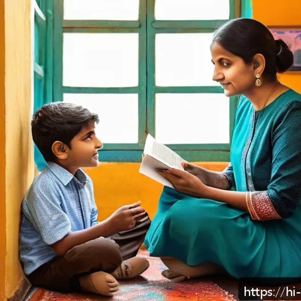 아동심리상담사 협회 정보 - A warm and inviting counseling room with a Hindi-speaking child psychologist attentively listening t...